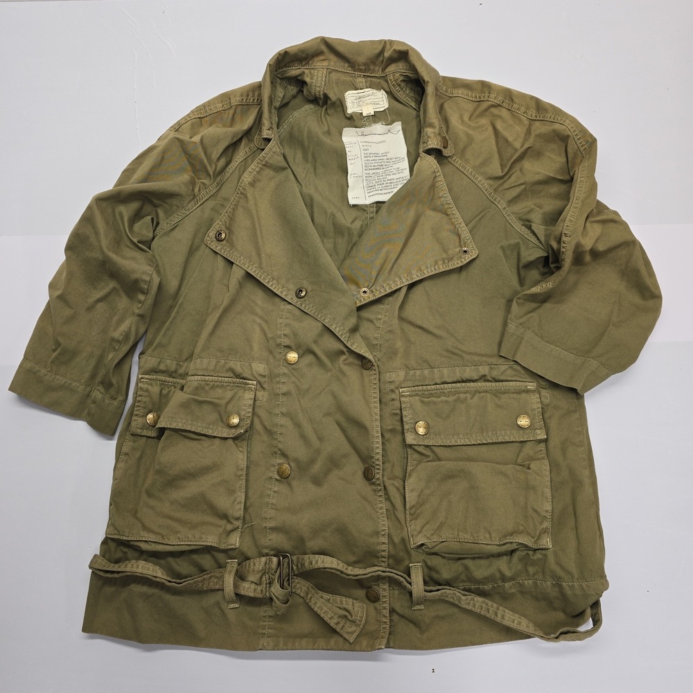 Current Elliott The Infantry Jacket Olive Green Cotton Utility Field Coat‎ Large